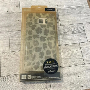 Guardian Smartphone Case-Starlight Leopard Glitter Case Galaxy Note 5 NIB